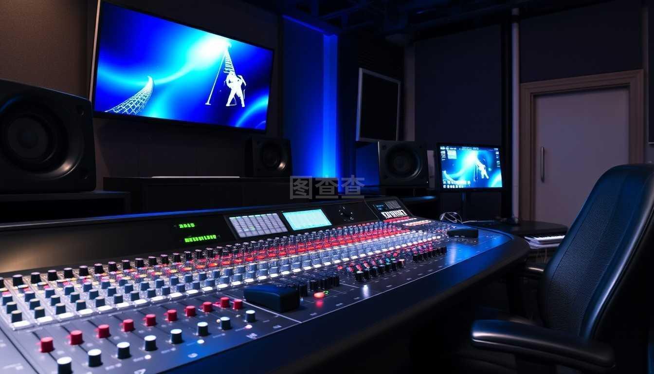 錄音棚混音臺(tái)專業(yè)音樂制作